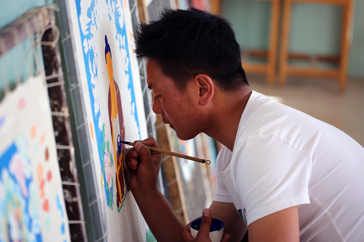 Painting the Sacred Tibetan Thangka Folklife Magazine